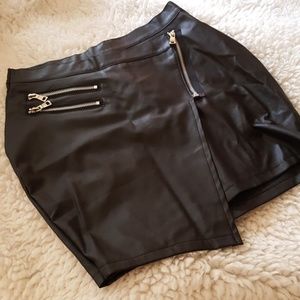 NWOT Rue 21 Faux Leather Moto Skirt